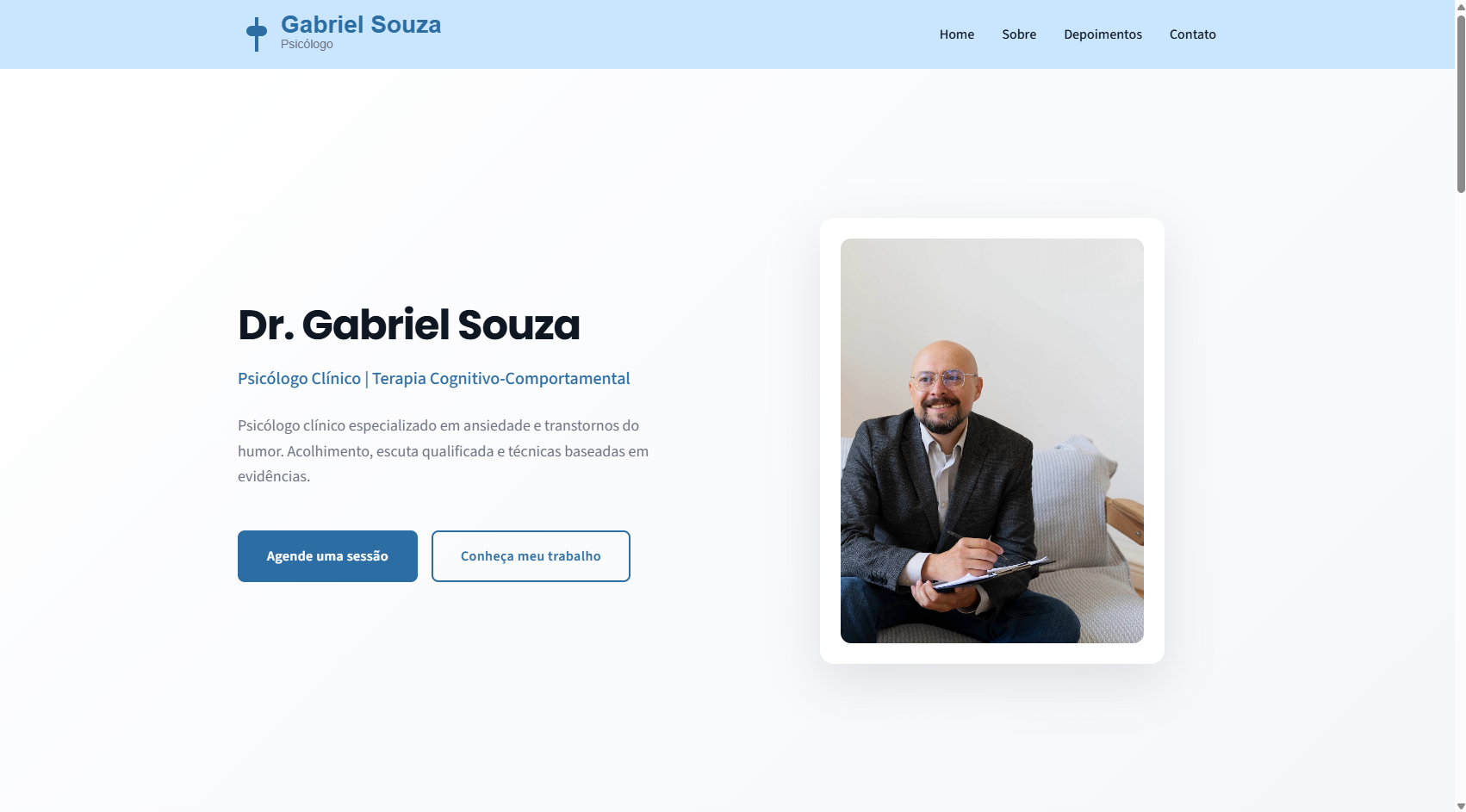 Exemplo de site institucional